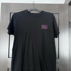 Black Tee with Purple Graphic